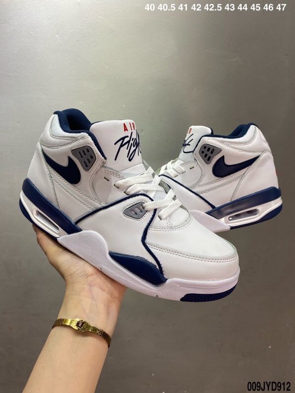 Air Jordan Flight 89 White Blue Shoes